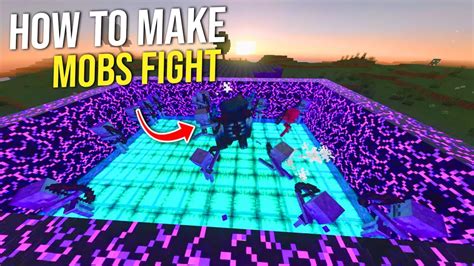 How To Make Mobs Fight Each Other In Minecraft Bedrock Youtube