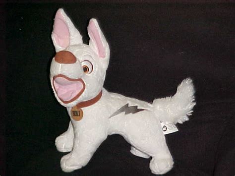 12" Talking Bolt Plush Stuffed Dog From Disney Movie Bolt Works Very ...