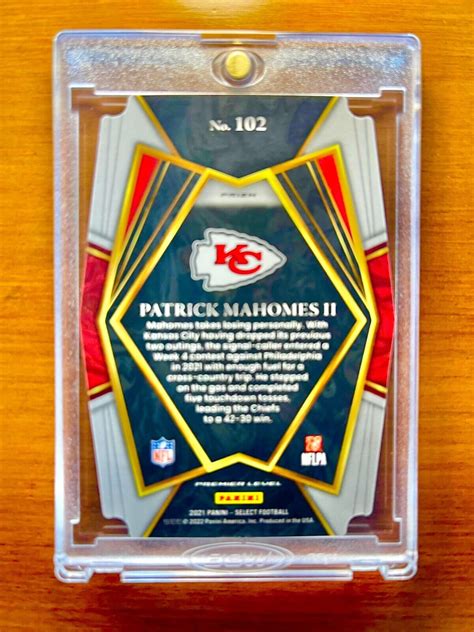 Patrick Mahomes Rare Silver Refractor Investment Card Ssp Prizm Chiefs