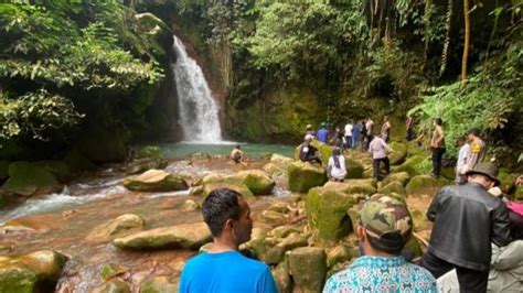 Tim SAR Temukan Santri Yang Tenggelam Di Curug Sentral Sukabumi Dalam