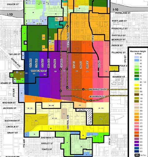 City Of Phoenix Zoning Map - Vector U S Map