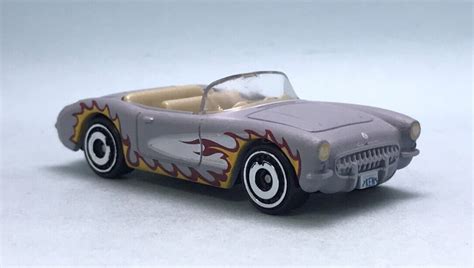 Машинка Базова Hot Wheels 1956 Corvette Ken Barbie The Movie 1 64 HTB37 Grey купити в інтернет
