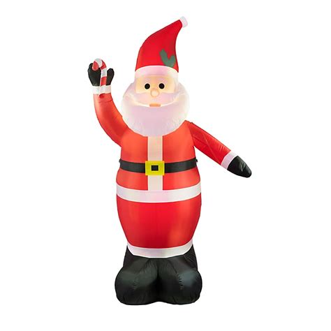 Arlec 8ft Santa Claus With Candy Cane Christmas Inflatable Diy At Bandq