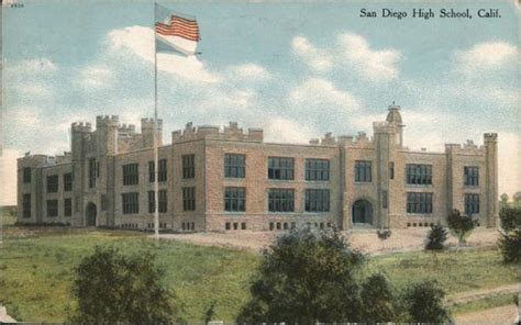 San Diego High School California Postcard