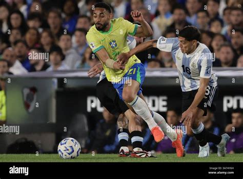 Buenos Aires, Argentina – March 25, 2025: Argentina defeats Brazil 4-1 ...