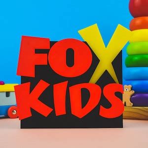 Fox Kids Logo 3D Printed Logo Pbs Kids 3D Printing Kids TV Toy Pretend ...