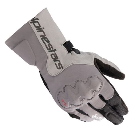 Motorcycle Gloves Alpinestars Wr X Gore Tex Dark Grey Ice Grey Black