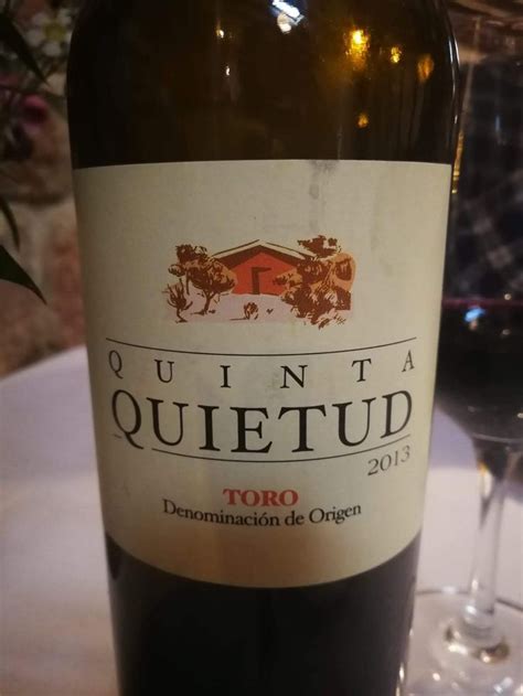 Quinta Quietud 2013 DO Toro Bodegas Quinta De La Quietud 100