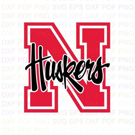 Nebraska Huskers Ncaa Football 1 Svg Dxf Eps Pdf Png Cricut Etsy