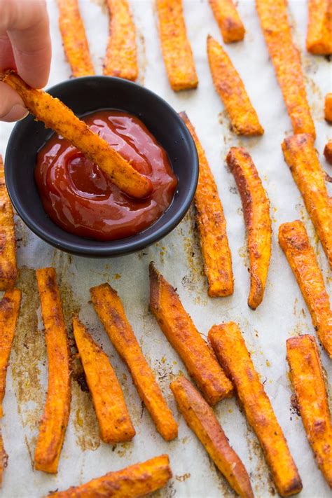 Crispy Baked Sweet Potato Fries Recipe Kristines Kitchen