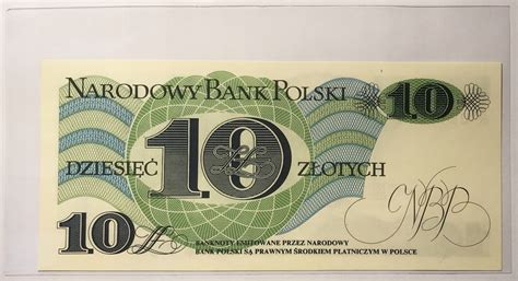 Banknot 10 zł 1982 R Józef Bem UNC PRL 12421278781 oficjalne