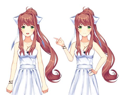 Casual Monika [Edited Sprites] : r/DDLC