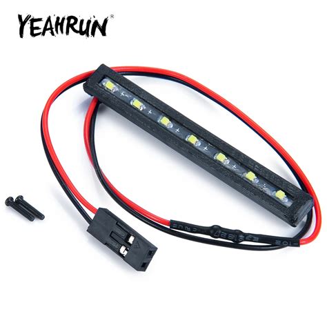 YEAHRUN 1Pcs Roof Rack Luggage Led Light Lamp For Axial SCX24 AXI90081