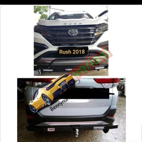 Jual Paket Towing Bar Tanduk Bumper Depan Belakang Mobil All New Rush