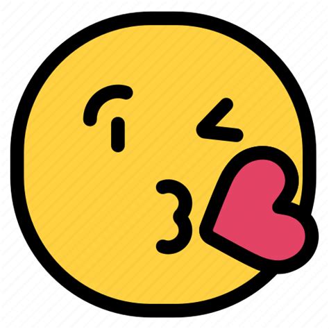 Emoji, emoticon, emoticons, feelings, mood, wink, kiss icon - Download ...