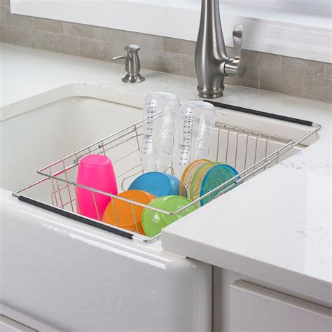 Expandable In Sink Dish Rack Polder Products Lifestylesolutions