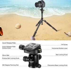 Zomei Q Professional Camera Tripod Portable Aluminum Alloy Sadoun