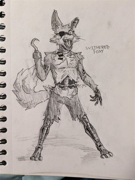 Withered Foxy Fan Art by DoggoCD on DeviantArt