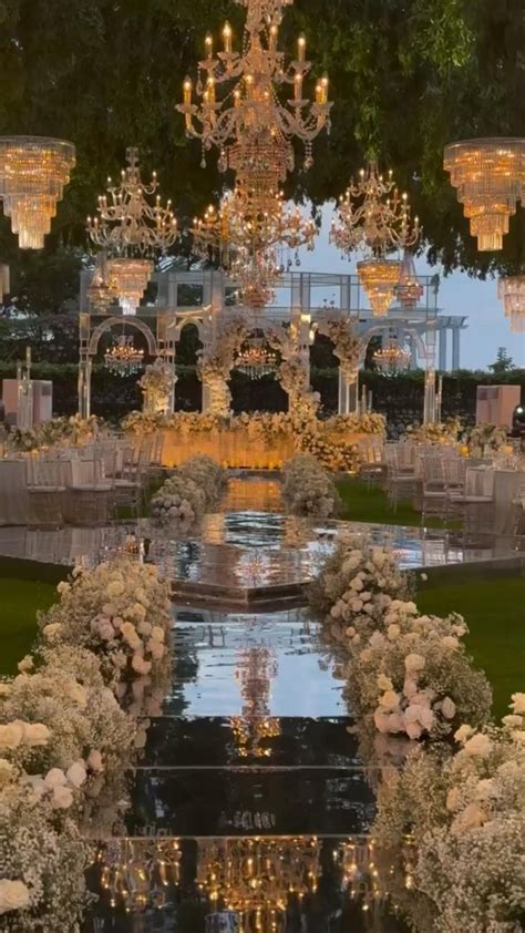 Glamorous Outdoor Wedding Setup