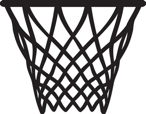 Basketball hoop black and white. Vector illustration 23793581 Vector ...