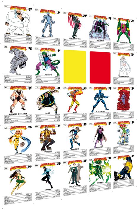 Cartas Super HEROES 2 Edition Zocan Imprenta