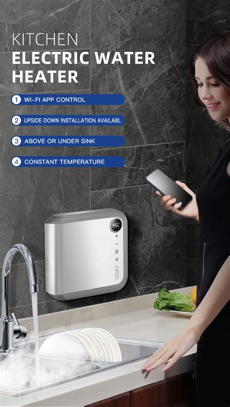 JNOD KF Instant Tankless Kitchen Water Heater Electric Under Sink Hot