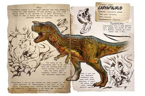 Carnotaurus Official Ark Survival Evolved Wiki