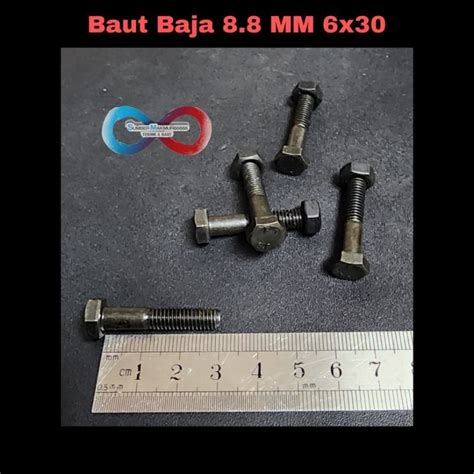 Jual Baut Mur Baja Htb Grade 88 6x30 Mm Shopee Indonesia