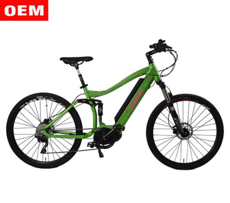 Full Suspension Electric Bike With 350w Bafang Center Motor Lithium Battery China Fat Tire