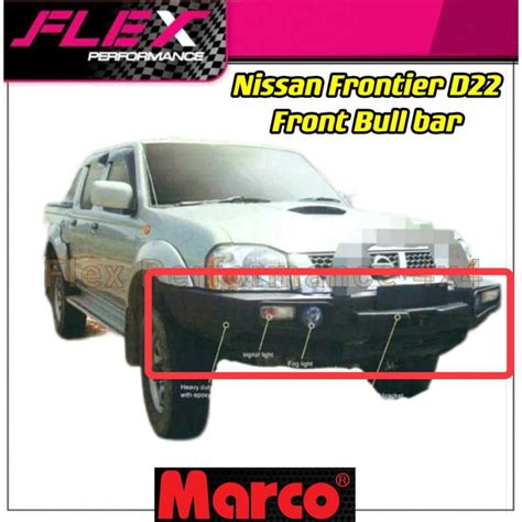 Marco Nissan Frontier D22 Front Bull Bar Bumper Iron Bar Led Day Light