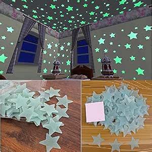 Stickonn Sparkle Fluorescent Glow In The Dark Plastic Wall Sticker Pack