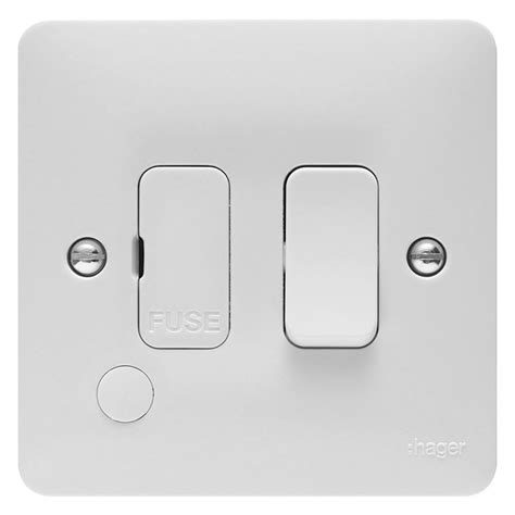 Hager Sollysta 1 Gang 2 Way Wall Switch 10AX White WMPS12