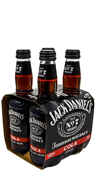 Jack Daniels Rtd With Cola Pack Bottles Ml