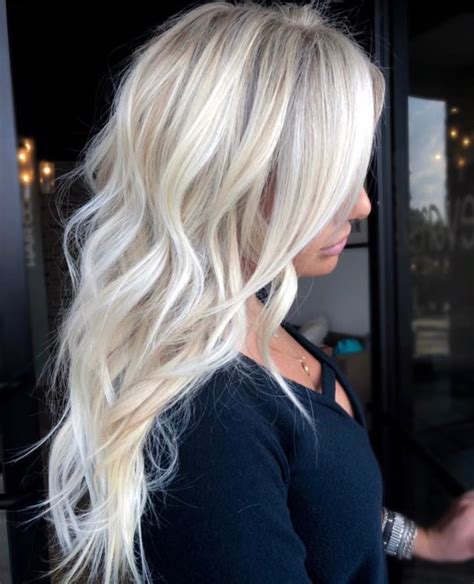 Absolutely Breathtaking Platinum Blonde Full Foil Babylight Balayage With A Beautiful Haircut