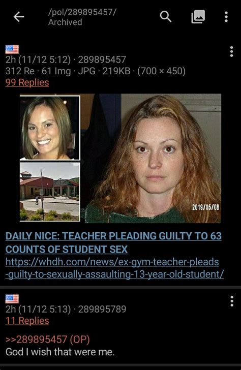 Anon Wishes He Could Have Had Sex With His Teacher R Chan