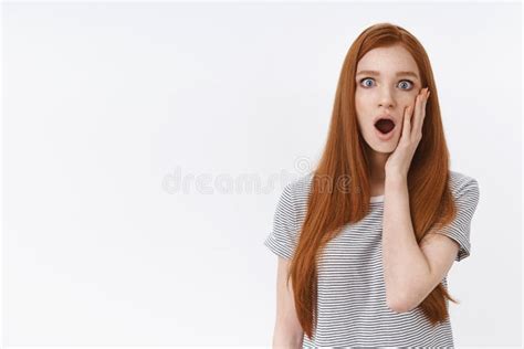 Girl Learn Shocking Secret Trying Keep It Portrait Of Shocked And