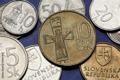 Coins of Slovakia Stock Photo | Adobe Stock