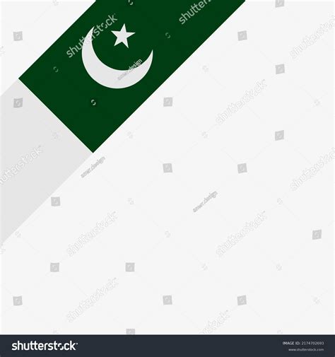 Blank White Background Pakistan Flag Pakistan Stock Vector (Royalty ...