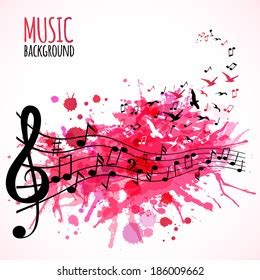 Various Music Notes On Stave Vector Stock Vector (Royalty Free ...