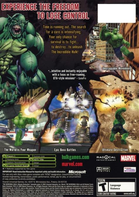 Incredible Hulk: Ultimate Destruction for Xbox - Sales, Wiki, Release ...