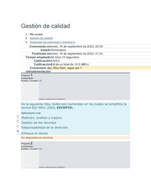 Modalidad De Ex Menes Semana Revisi N Del Intento Gesti N De