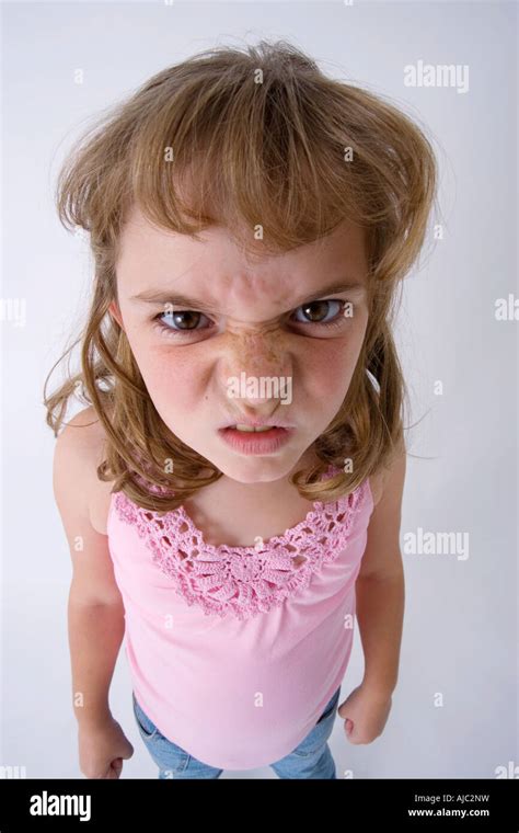 Angry Little Girl Face