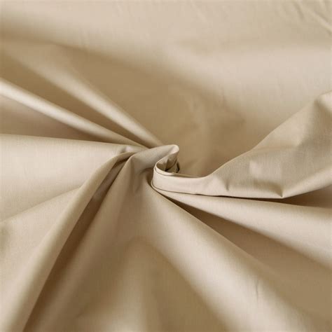 Tissu Haute Couture Tissu Popeline De Coton Sable