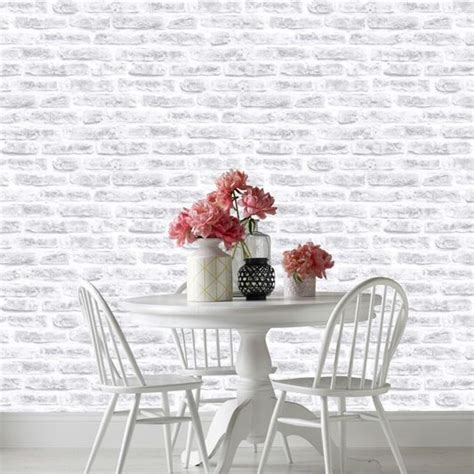 Superfresco Easy Brick White Wallpaper