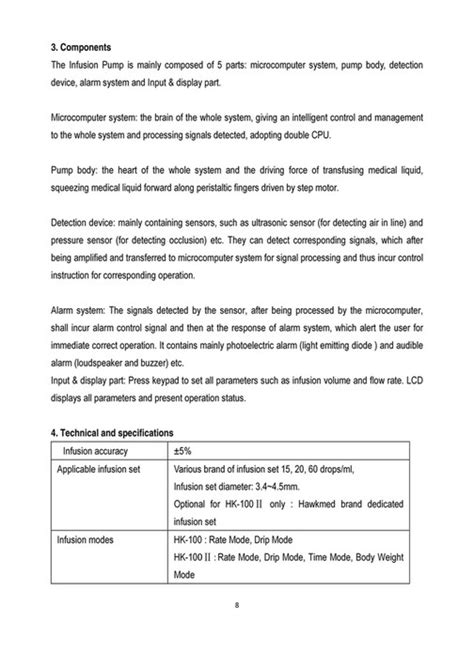 Dlc Vet Pty Ltd Hk Hk Ii Infusion Pump User Manual Page