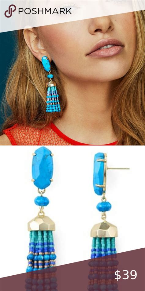 Kendra Scott Dove Tassel Earrings Nwot