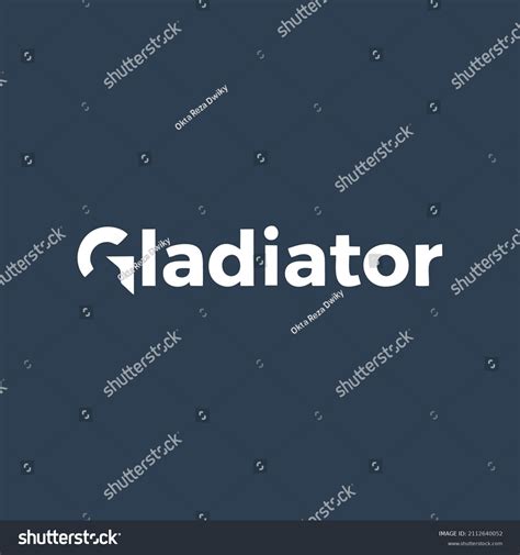 Gladiator Letter Logo Design Gladiator Logo Stock Vector Royalty Free