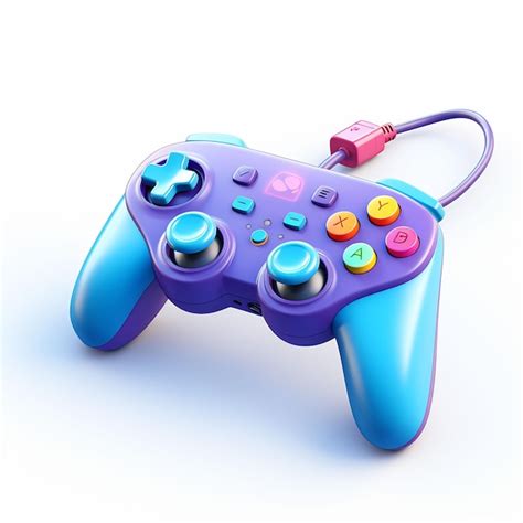 Premium AI Image | a purple game controller with a purple button on the bottom