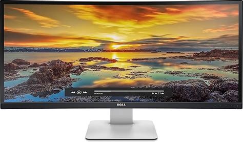 Amazon.com: Dell 34" UltraSharp Curved Ultra Wide Quad HD IPS Monitor ...