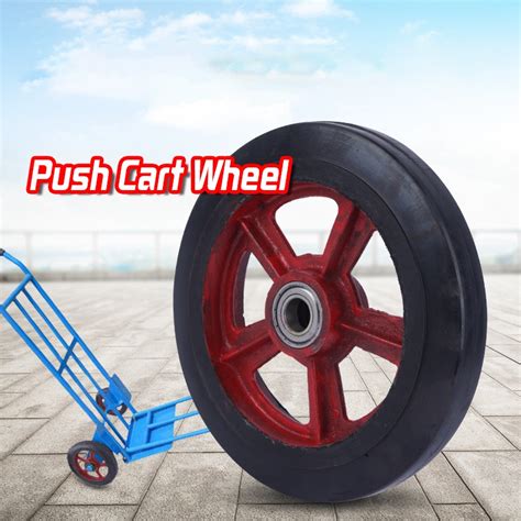 6 Inch Push Cart Wheel Rubber Gulong Wheel Kartilya Heavy Duty Pushcart